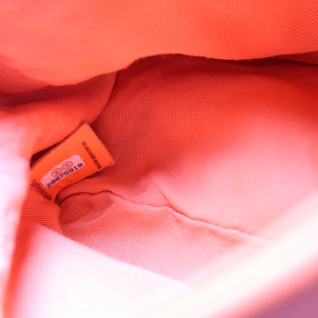 Quilted Goatskin 19 Medium Flap 29M Orange