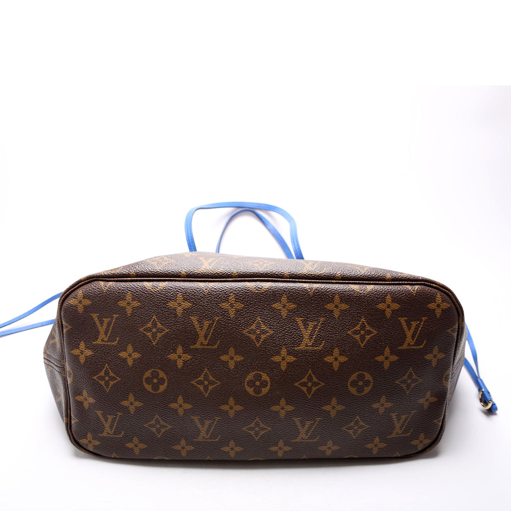 Neverfull MM Ikat Monogram Blue