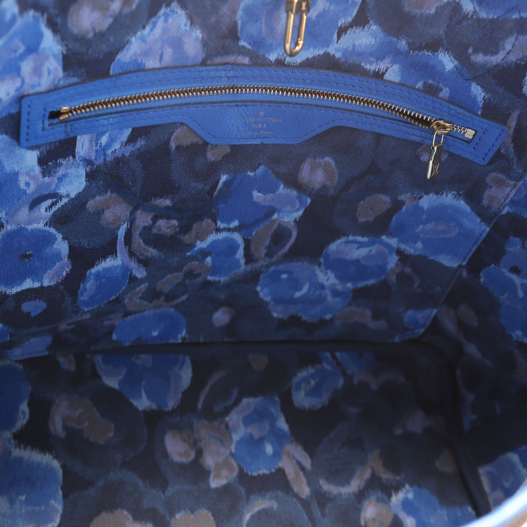 Neverfull MM Ikat Monogram Blue