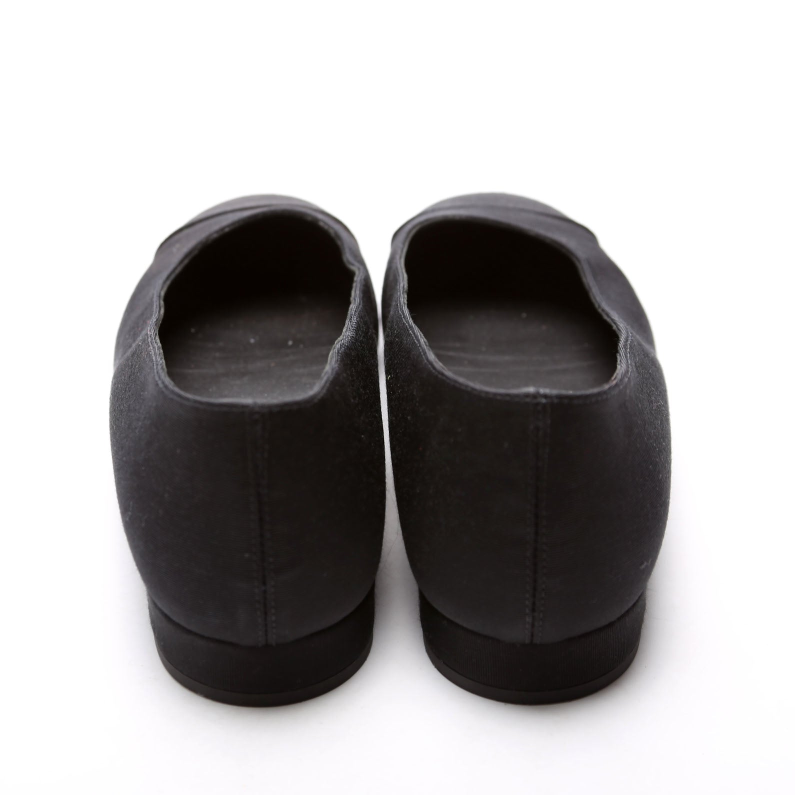 Cap Toe Uniform Ballet Flats Size 39 Black