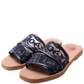 Woody Flat Mules Size 39 Black