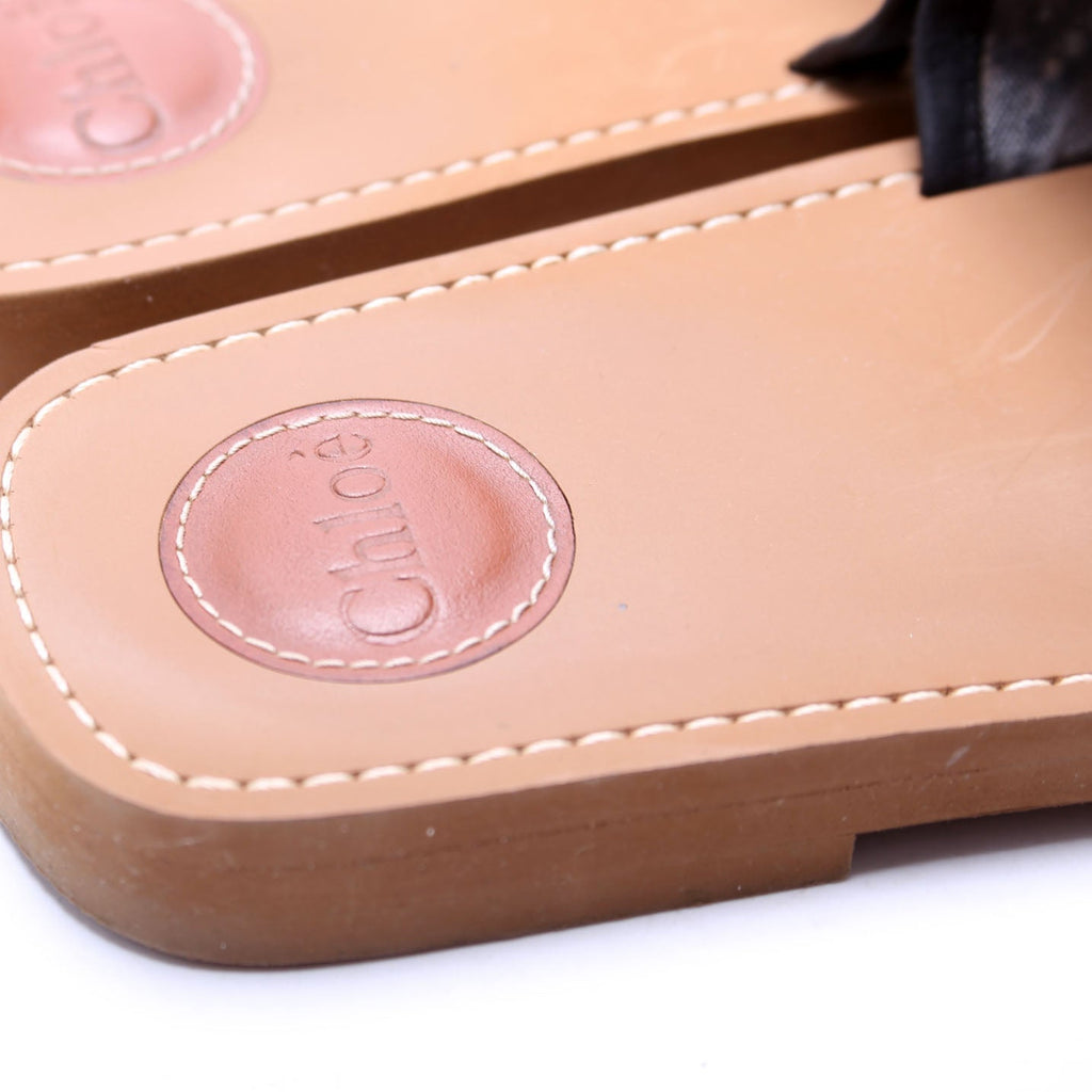 Woody Flat Mules Size 39 Black