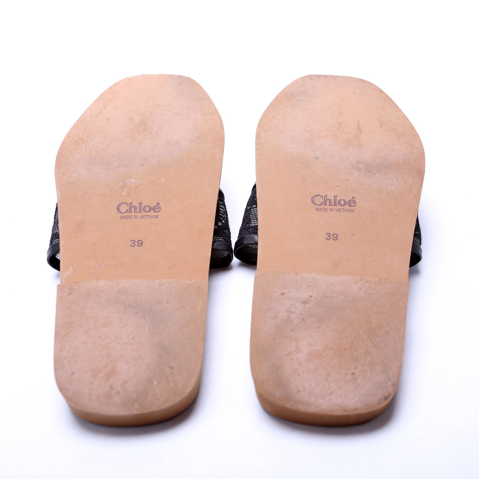 Woody Flat Mules Size 39 Black