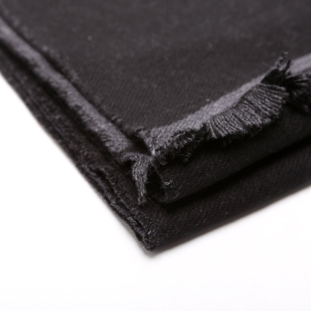 LV College League Fringe Wool Scarf Black