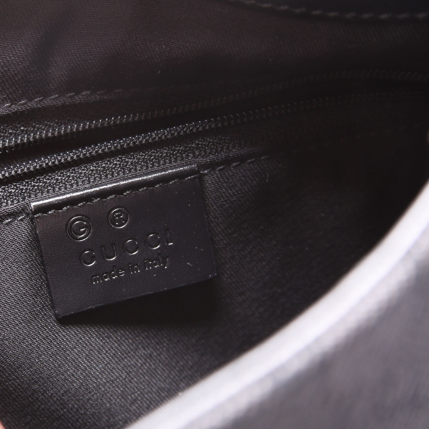 196140 GG Canvas Capri Chain Shoulder Bag Black