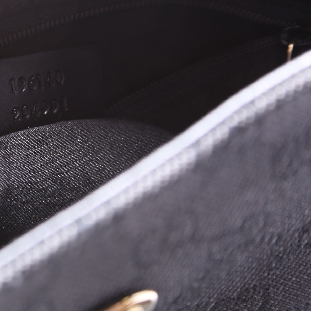 196140 GG Canvas Capri Chain Shoulder Bag Black