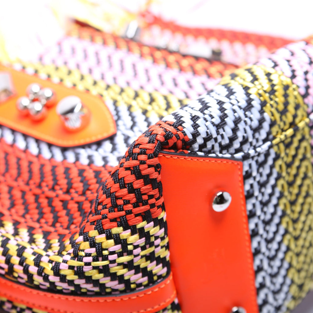 Frangibus Fringe Raffia Small Tote Multicolor