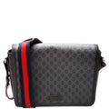 Gucci 474138 GG Supreme Messenger Black