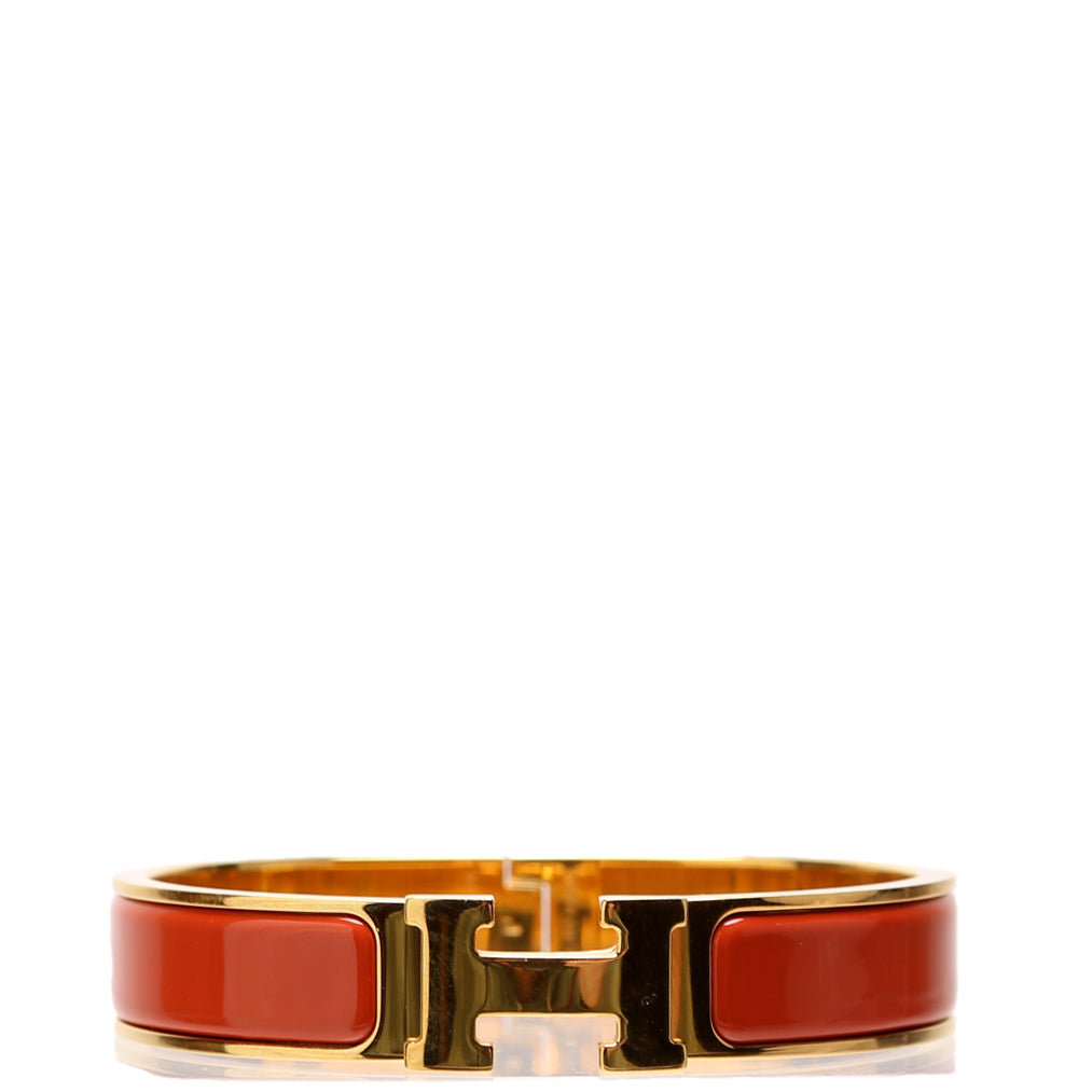 Clic Clac Narrow PM Bracelet Gold/Orange