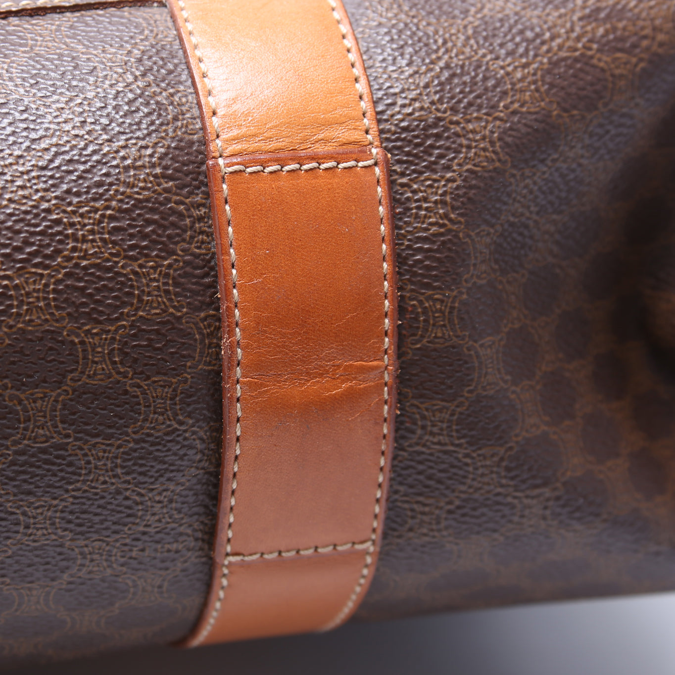 Macadam Canvas Tote Vintage Brown