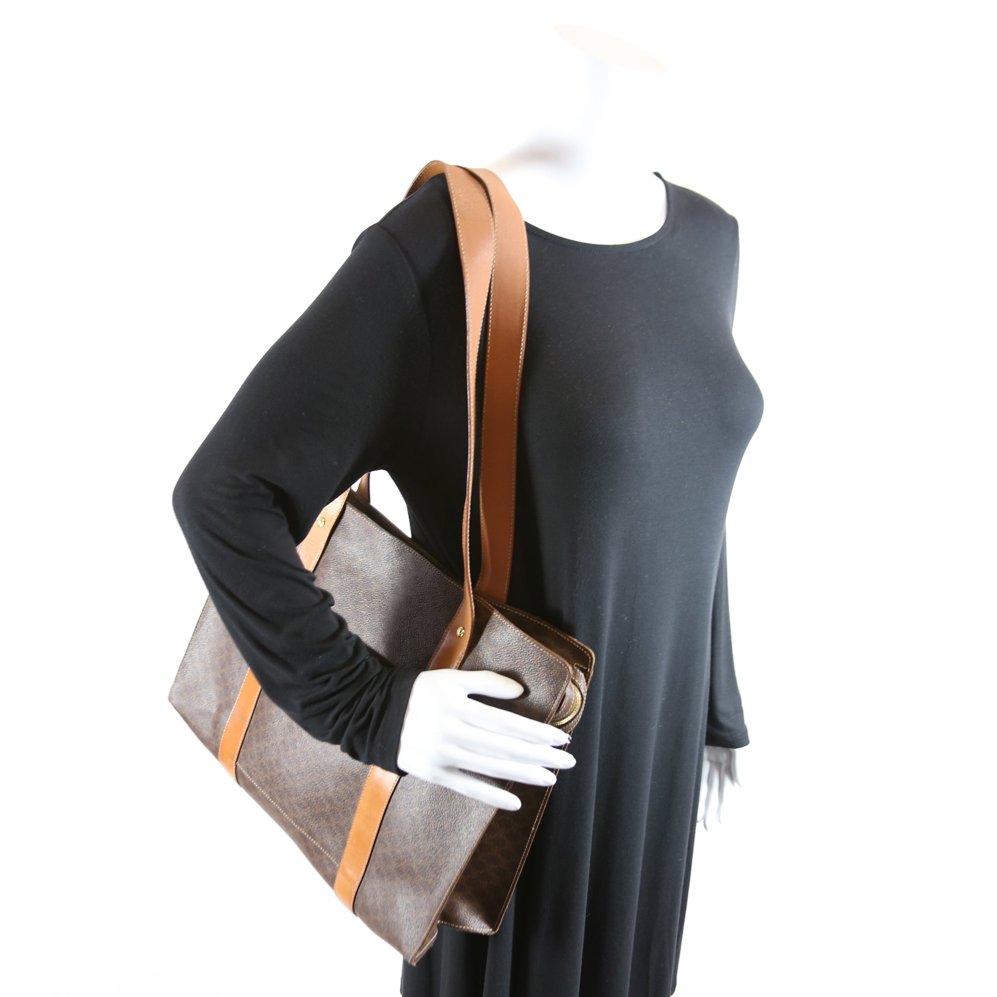 Macadam Canvas Tote Vintage Brown