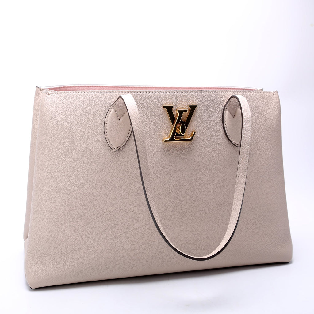 Lockme Shopper Calfskin Beige