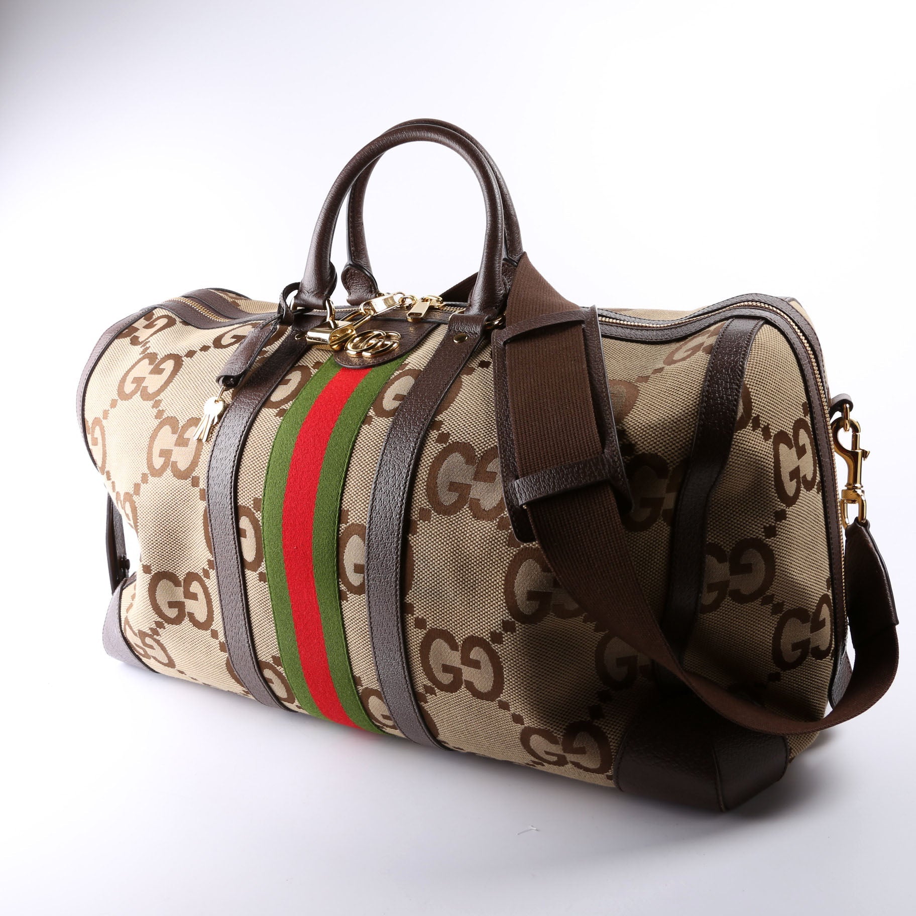 696039 GG Jumbo Canvas Large Duffle Bag