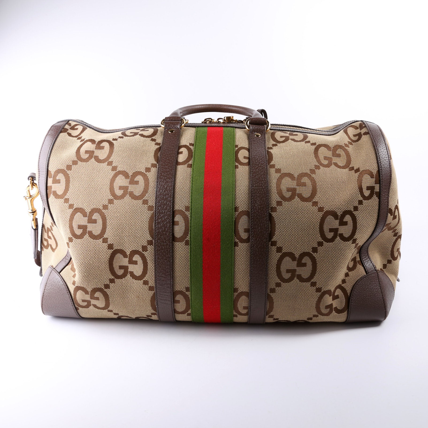 696039 GG Jumbo Canvas Large Duffle Bag