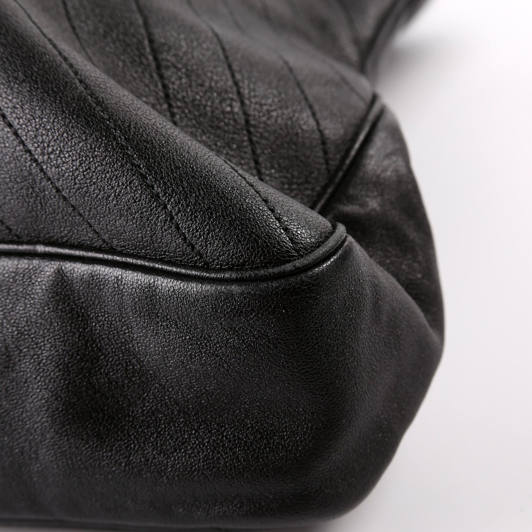 751516 Blondie Medium Leather Tote Black