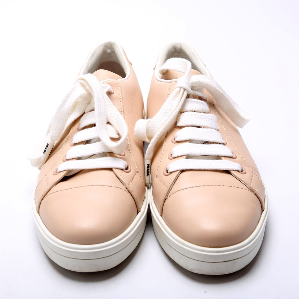 Vitello Soft Leather Sneakers Size 37