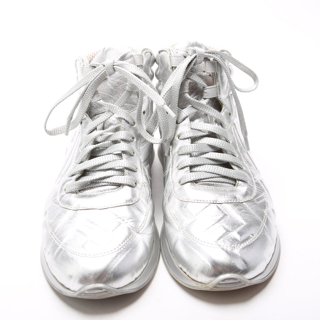 Fendi X Nicki Minaj FF Embossed High Top Sneakers Size 37