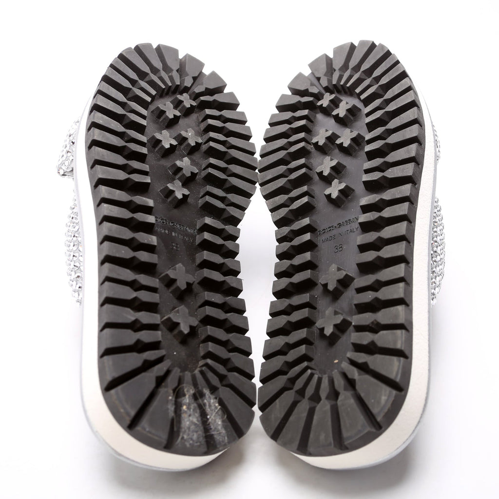 Rhinestone Crossover Slides Size 38