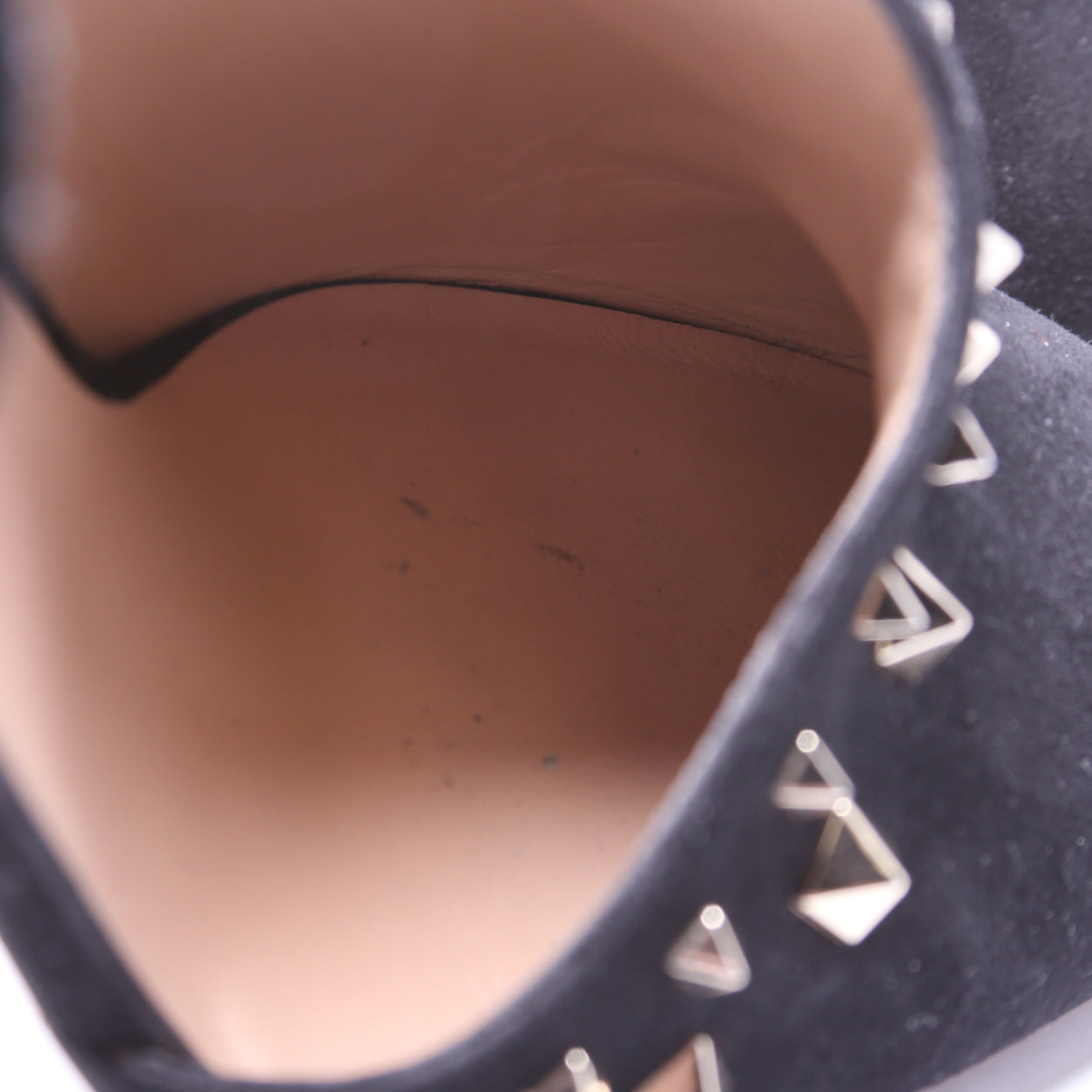 D'Orsay Rockstud Suede Pumps Size 38.5