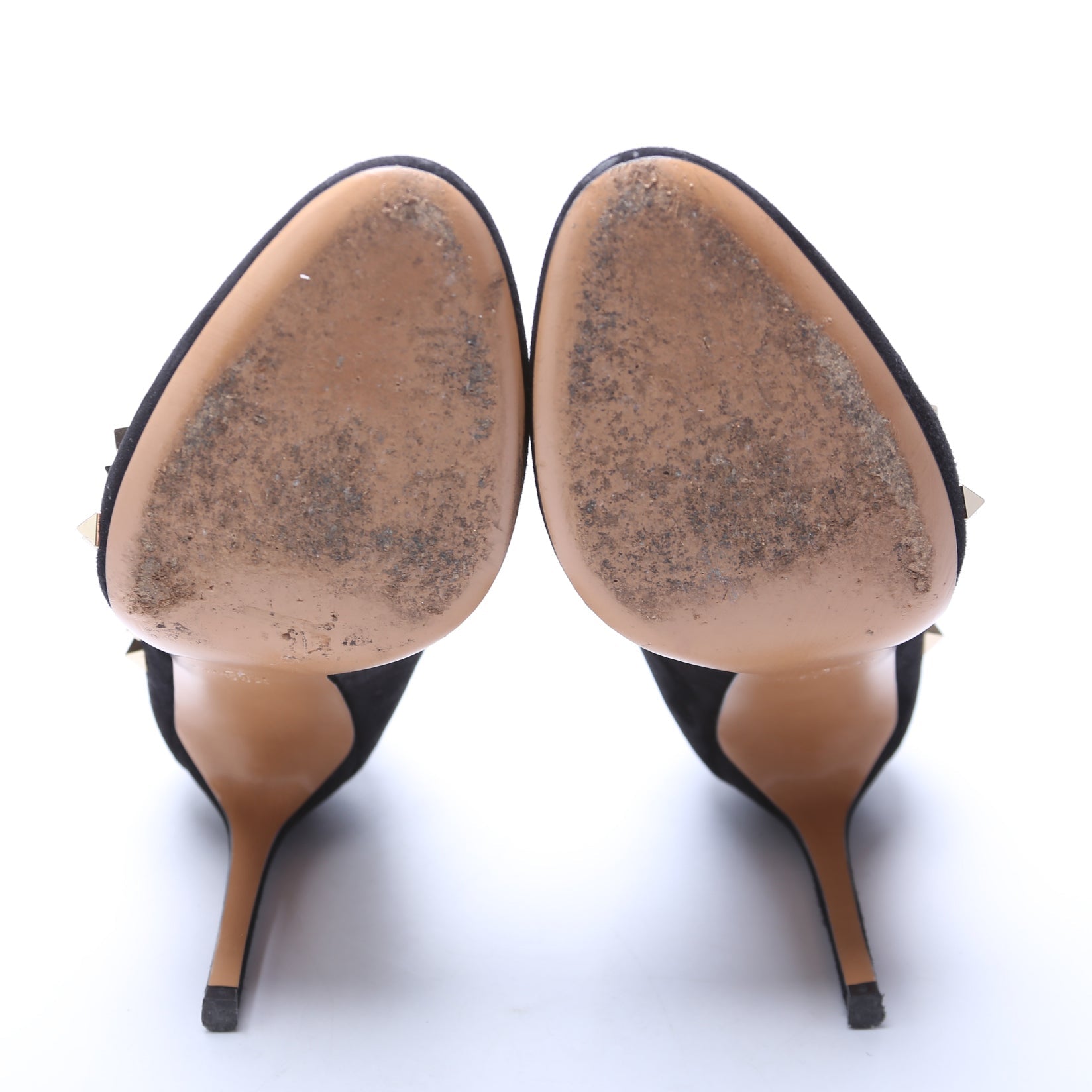 D'Orsay Rockstud Suede Pumps Size 38.5