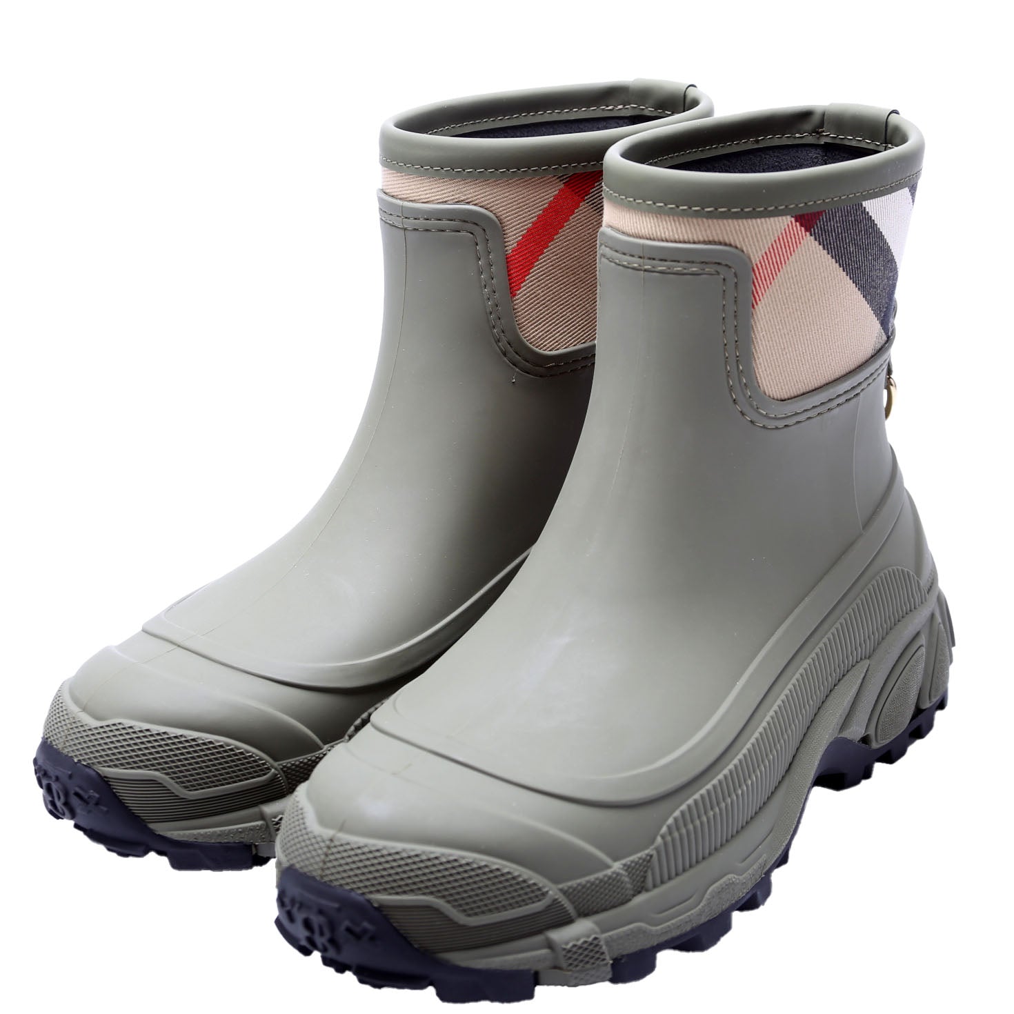 Ryan Check Rubber Rain Boots Size 38