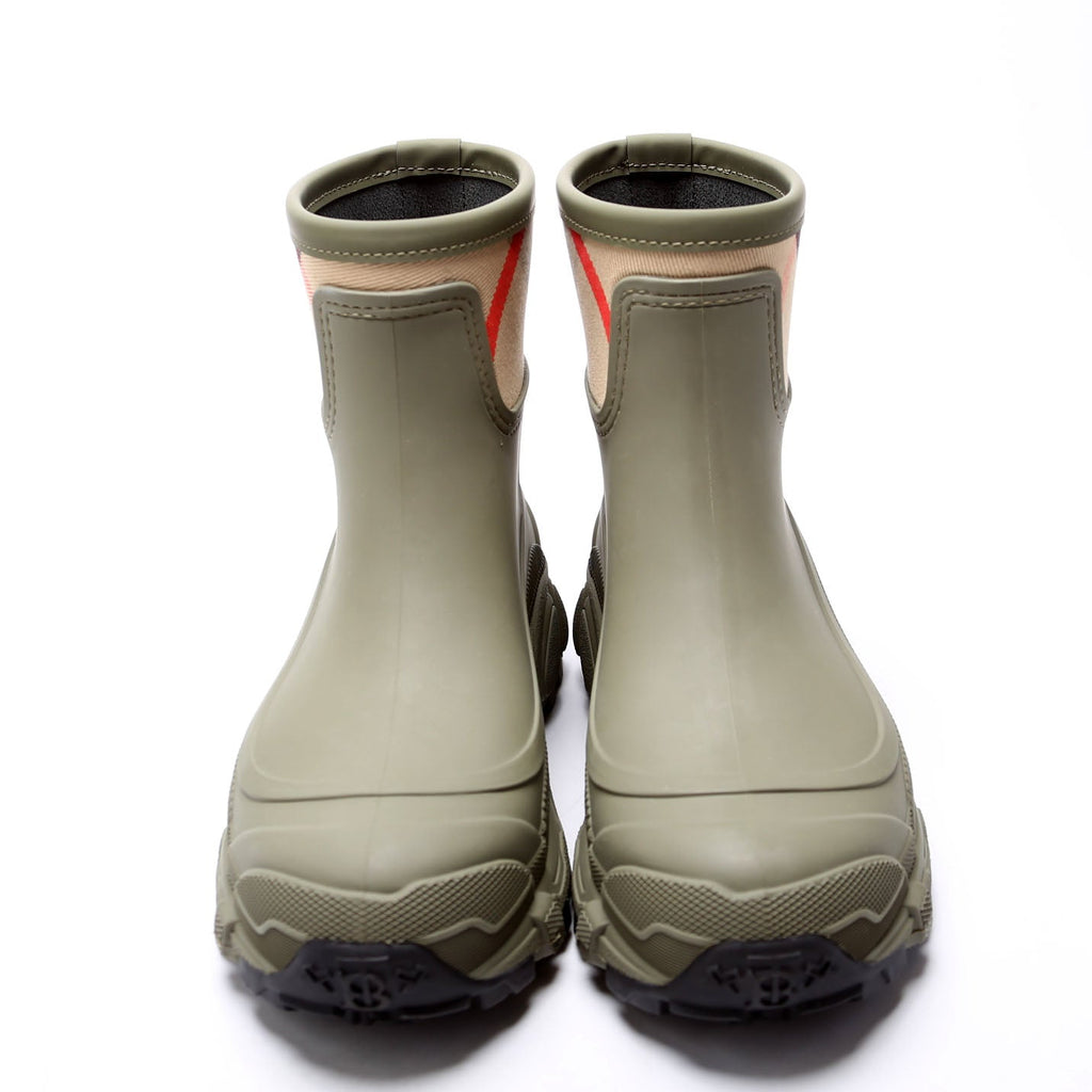 Ryan Check Rubber Rain Boots Size 38