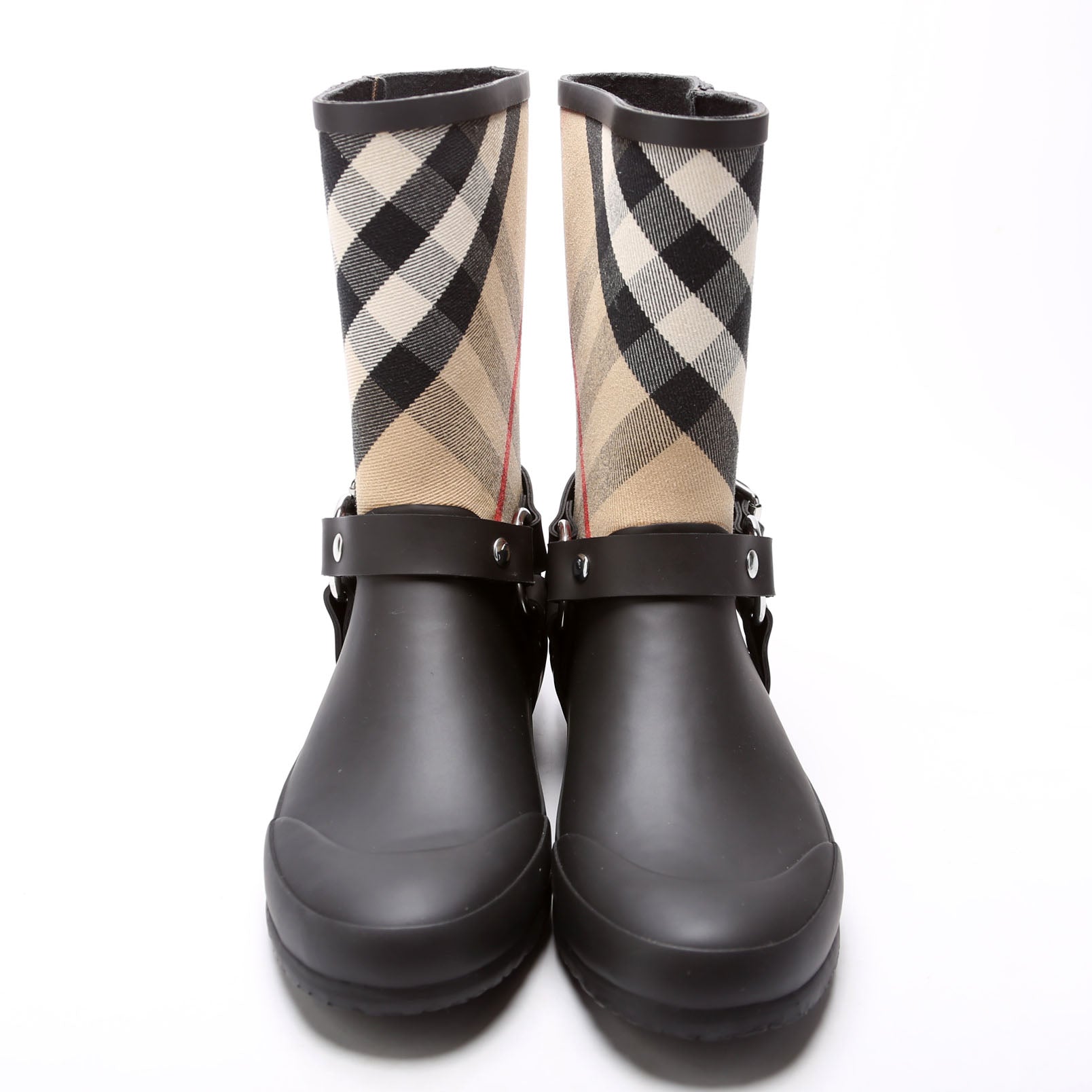 Zane Vintage Check Rain Boots Size 37