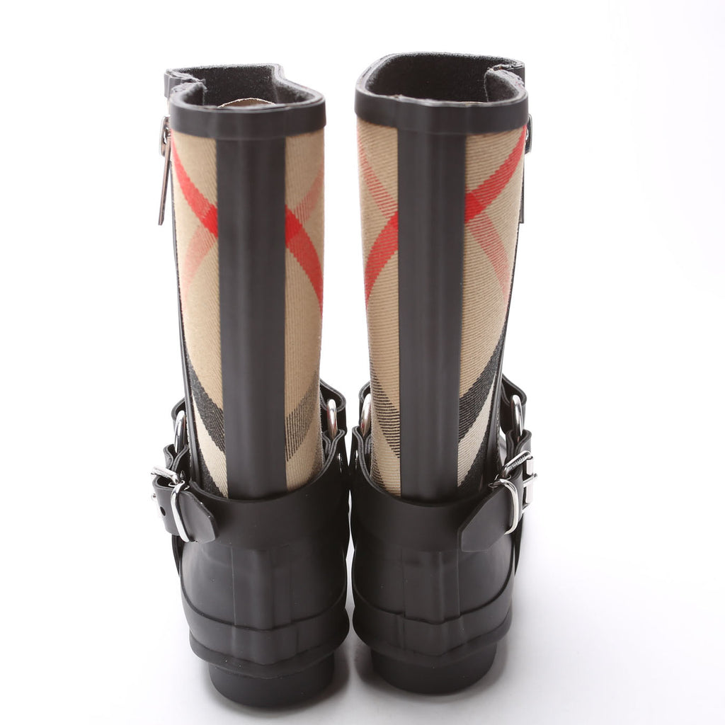 Zane Vintage Check Rain Boots Size 37