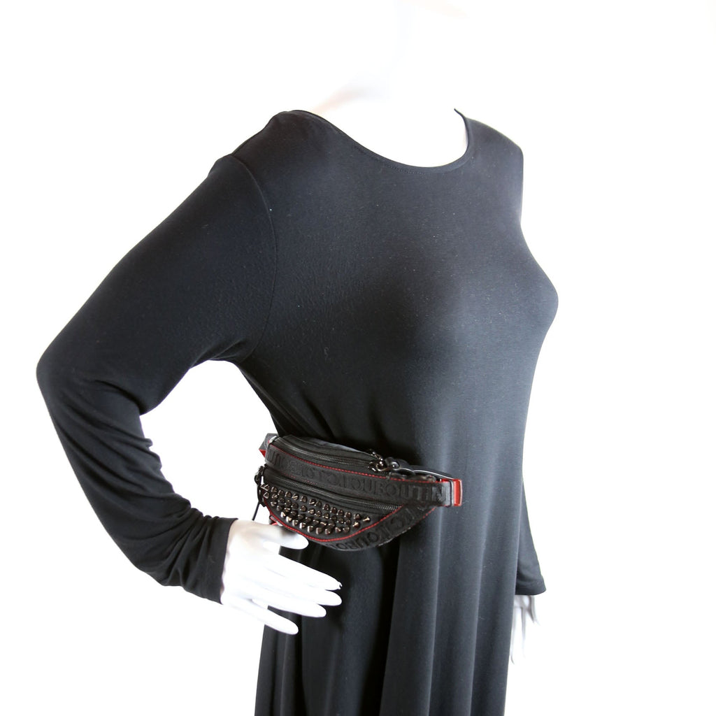 Paris NYC Spike Mini Belt Bag Black