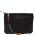 Aren Monogram Leather Crossbody Pouch Black