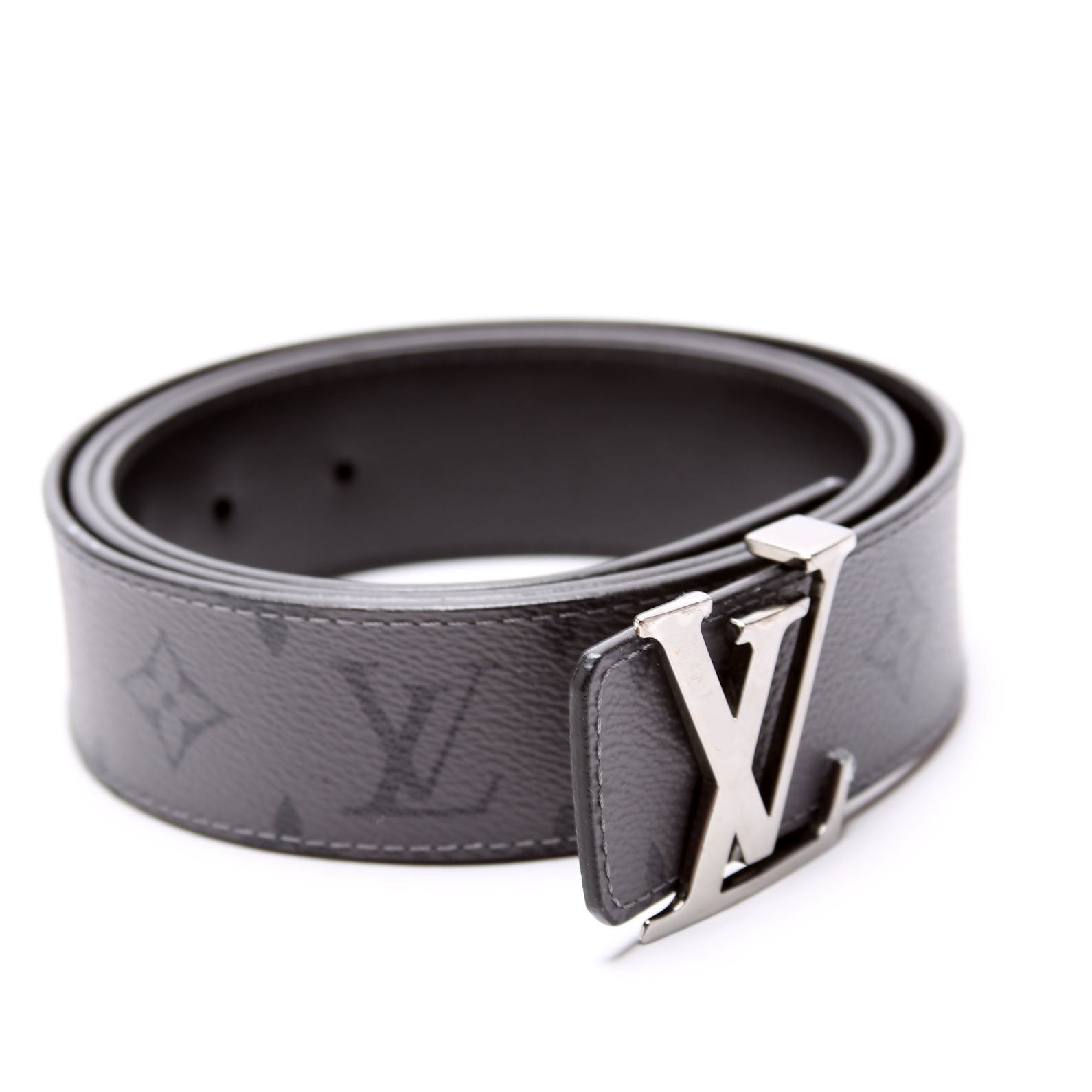 LV Initiales 40 MM Reversible Leather/Reversed Eclipse Size 110/44 Black