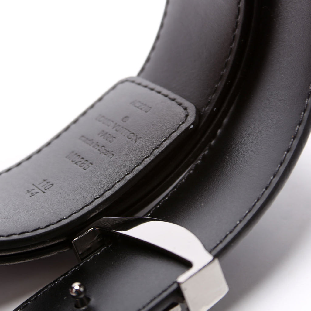 LV Initiales 40 MM Reversible Leather/Reversed Eclipse Size 110/44 Black