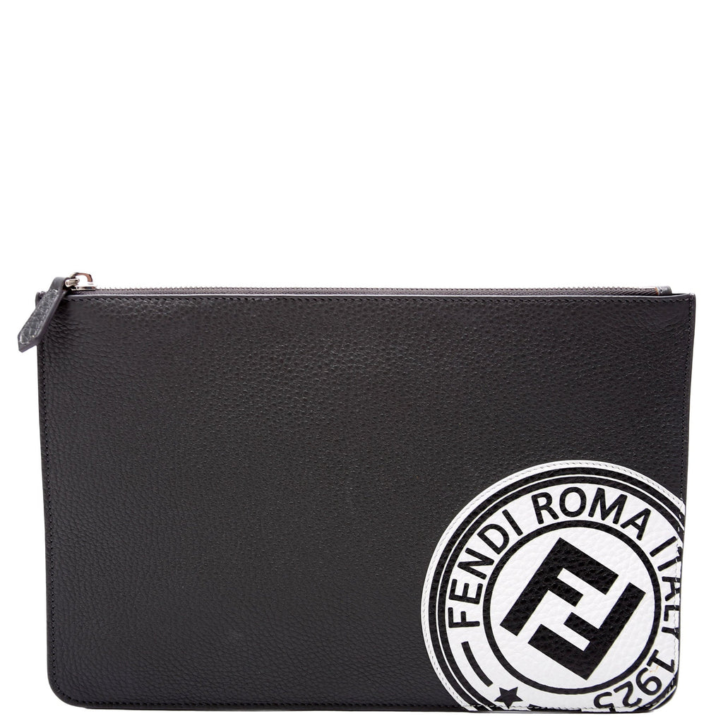 7N0078 FF Roma Clutch Grey