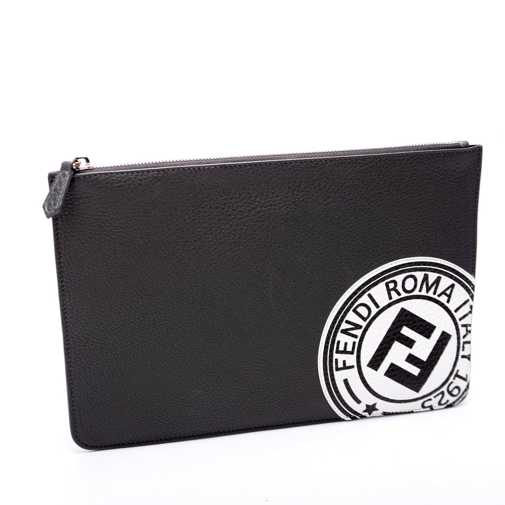 7N0078 FF Roma Clutch Grey