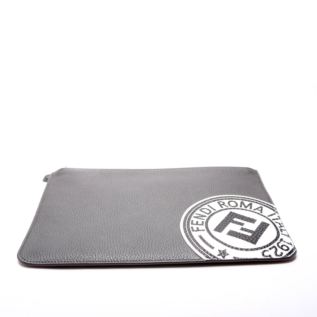 7N0078 FF Roma Clutch Grey