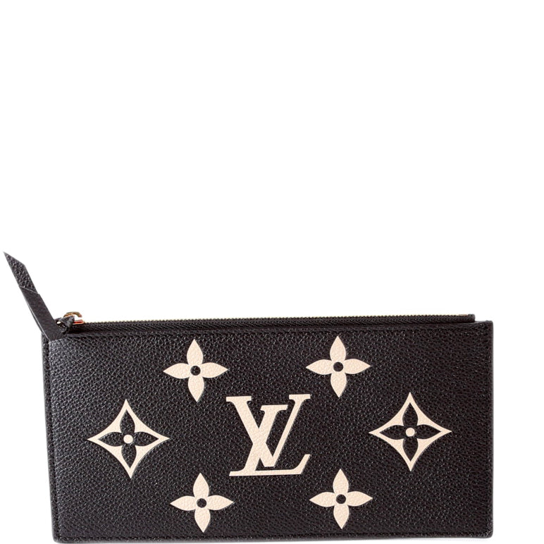 Pochette Felicie Bicolor Zip Insert Only Black/Beige