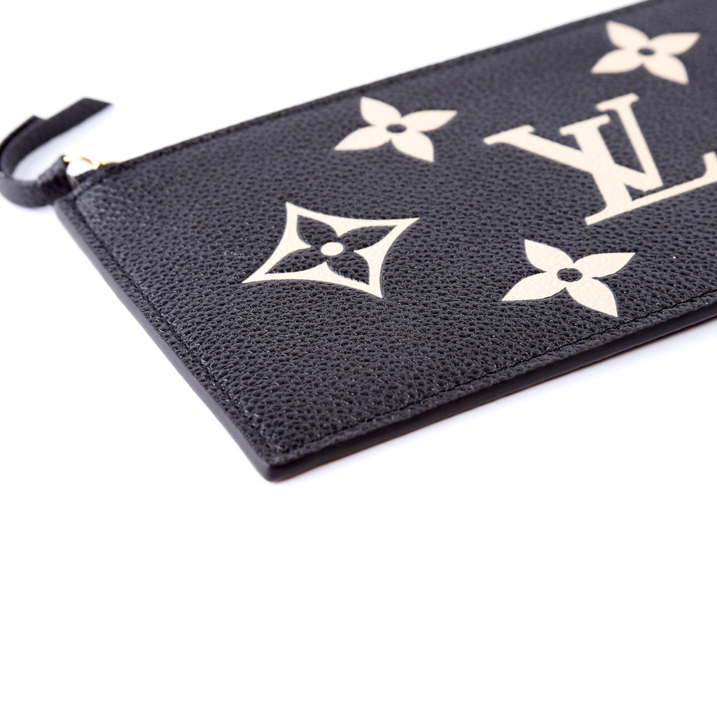 Pochette Felicie Bicolor Zip Insert Only Black/Beige