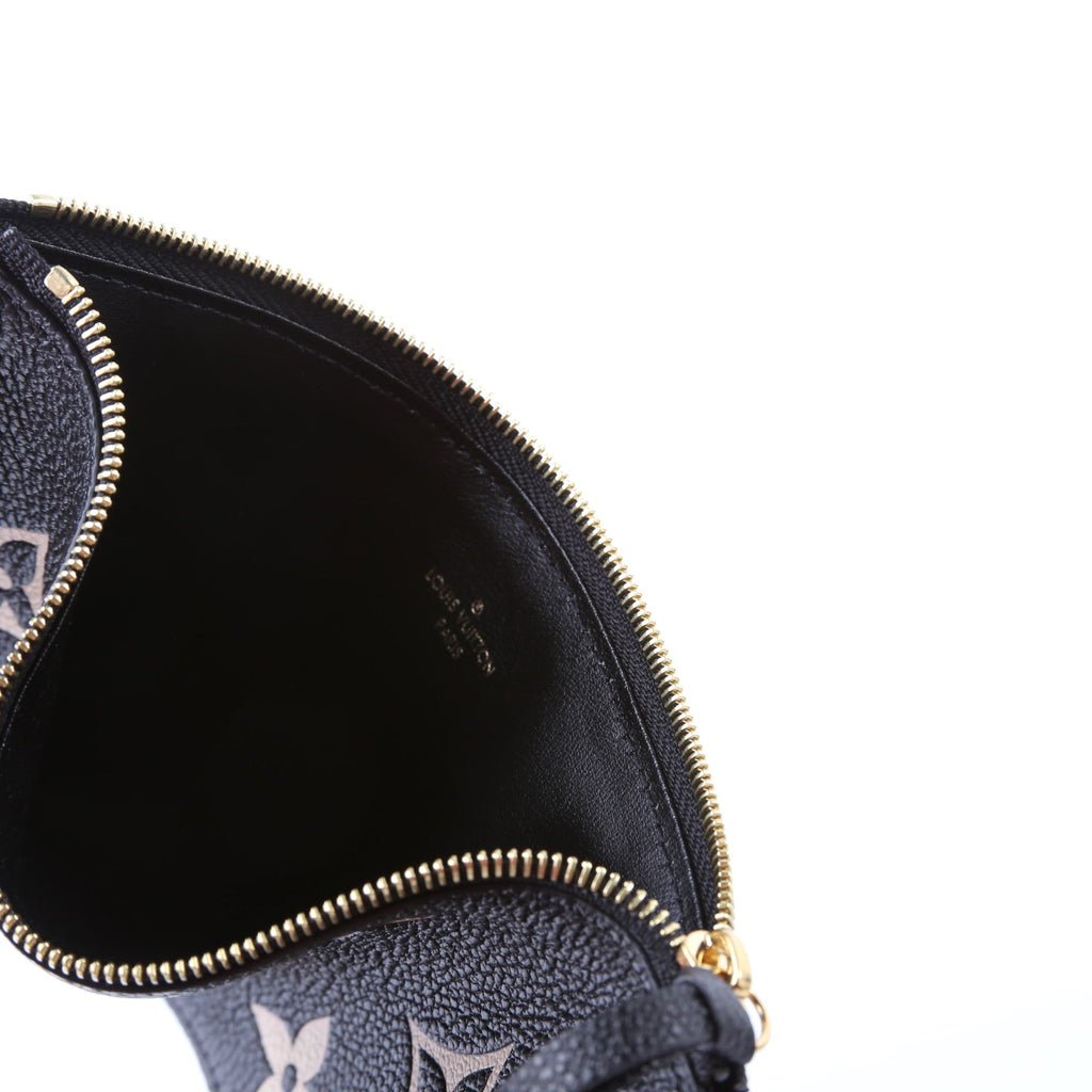 Pochette Felicie Bicolor Zip Insert Only Black/Beige