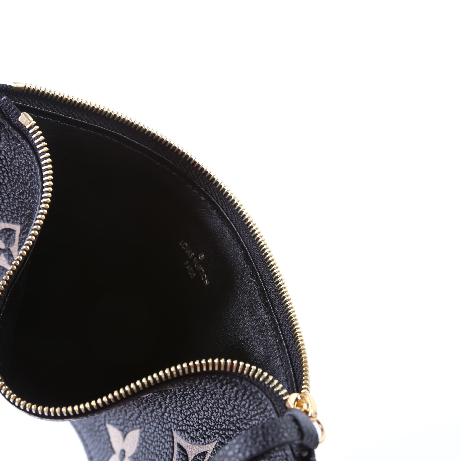 Pochette Felicie Bicolor Zip Insert Only Black/Beige
