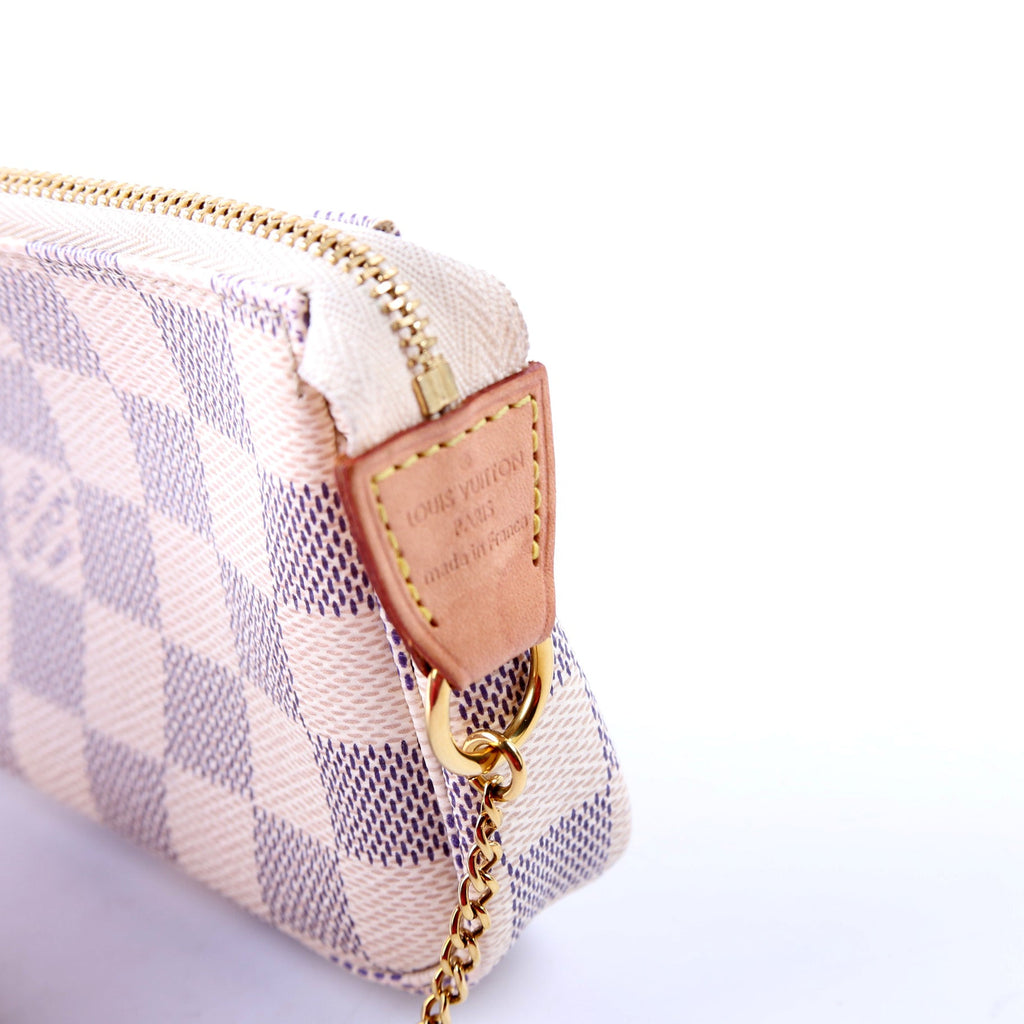 Pochette Accessories Mini Damier Azur