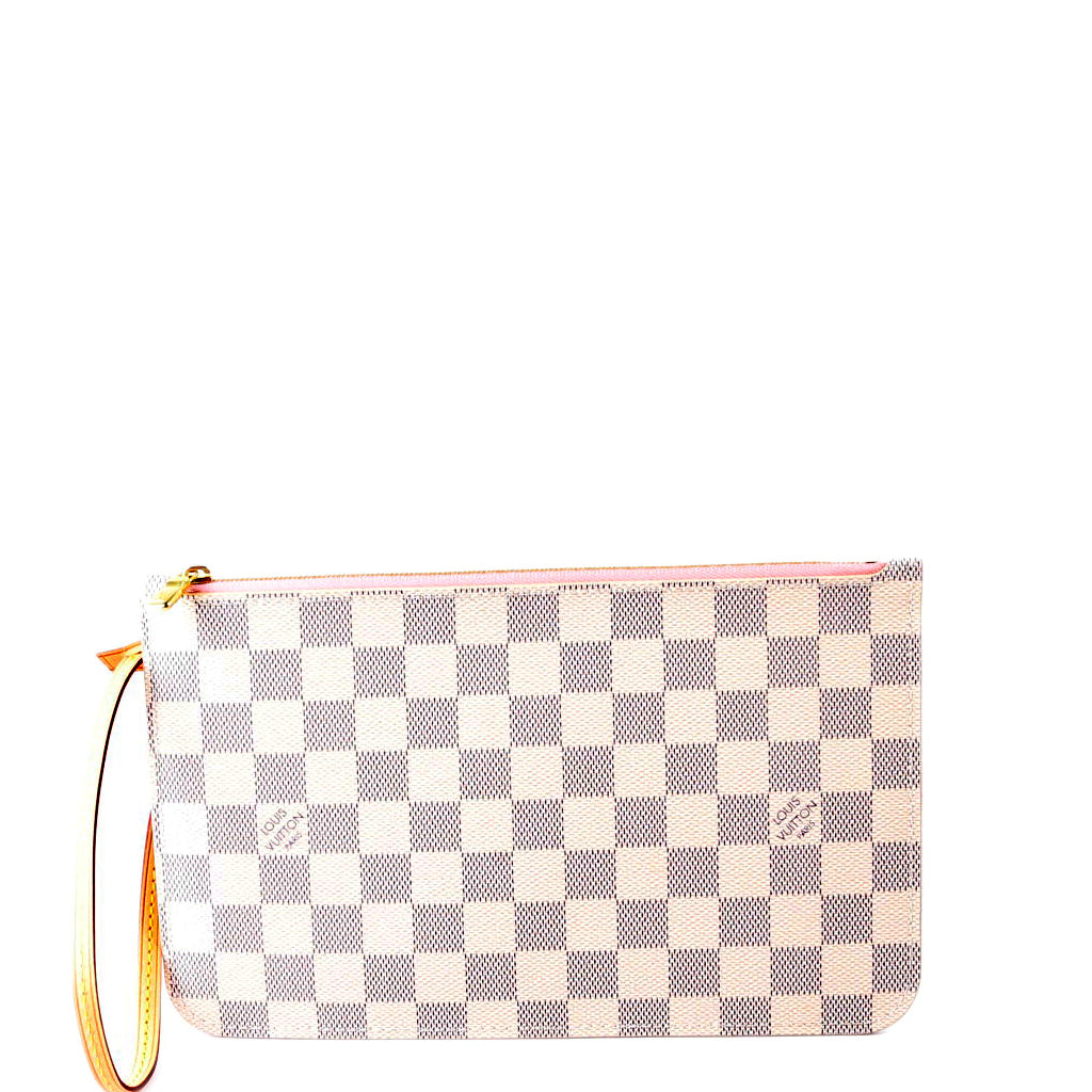 Pochette Only Damier Azur Neverfull Pink