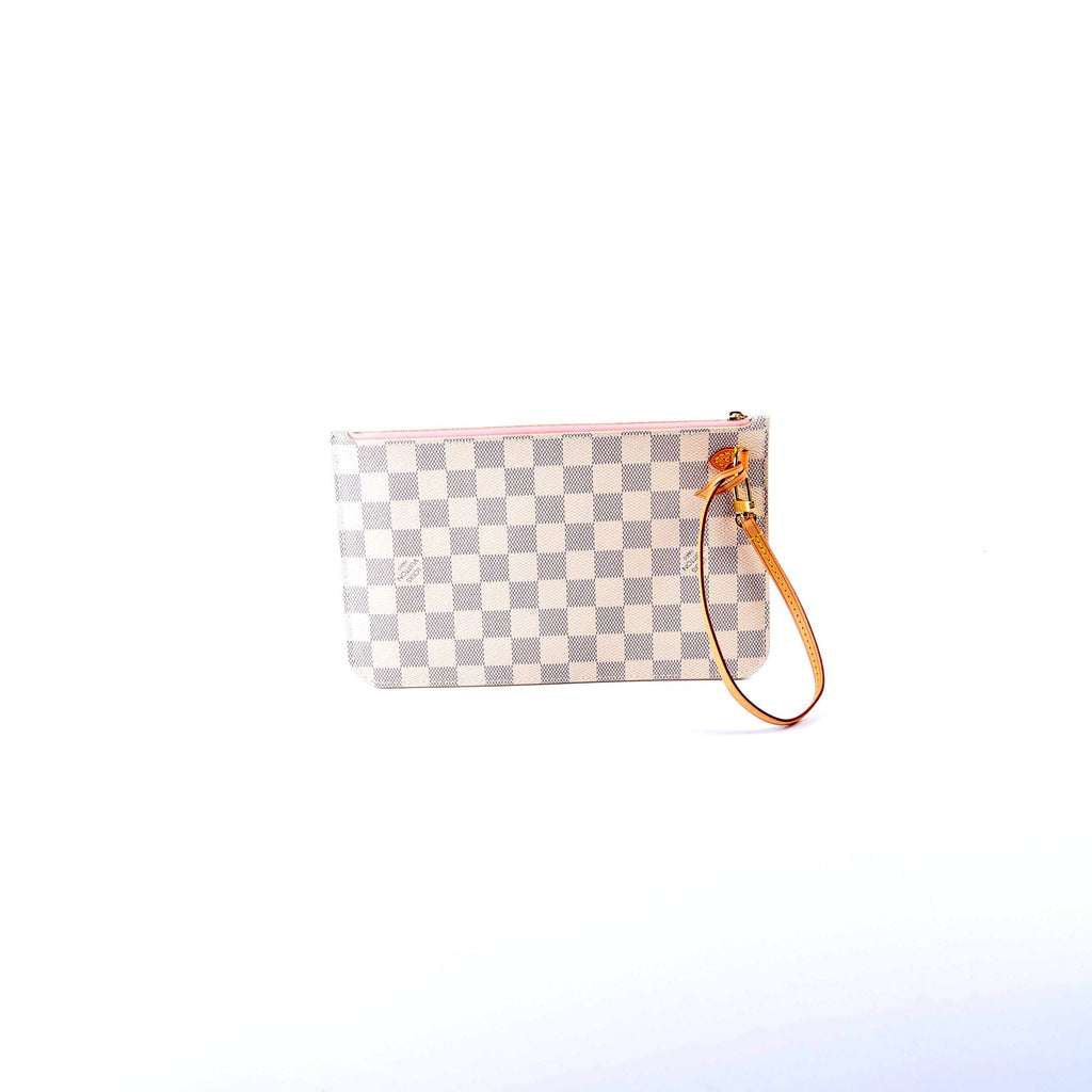 Pochette Only Damier Azur Neverfull Pink