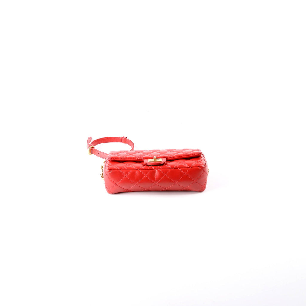 2.55 Reissue Quilted Belt Bag 26M Red