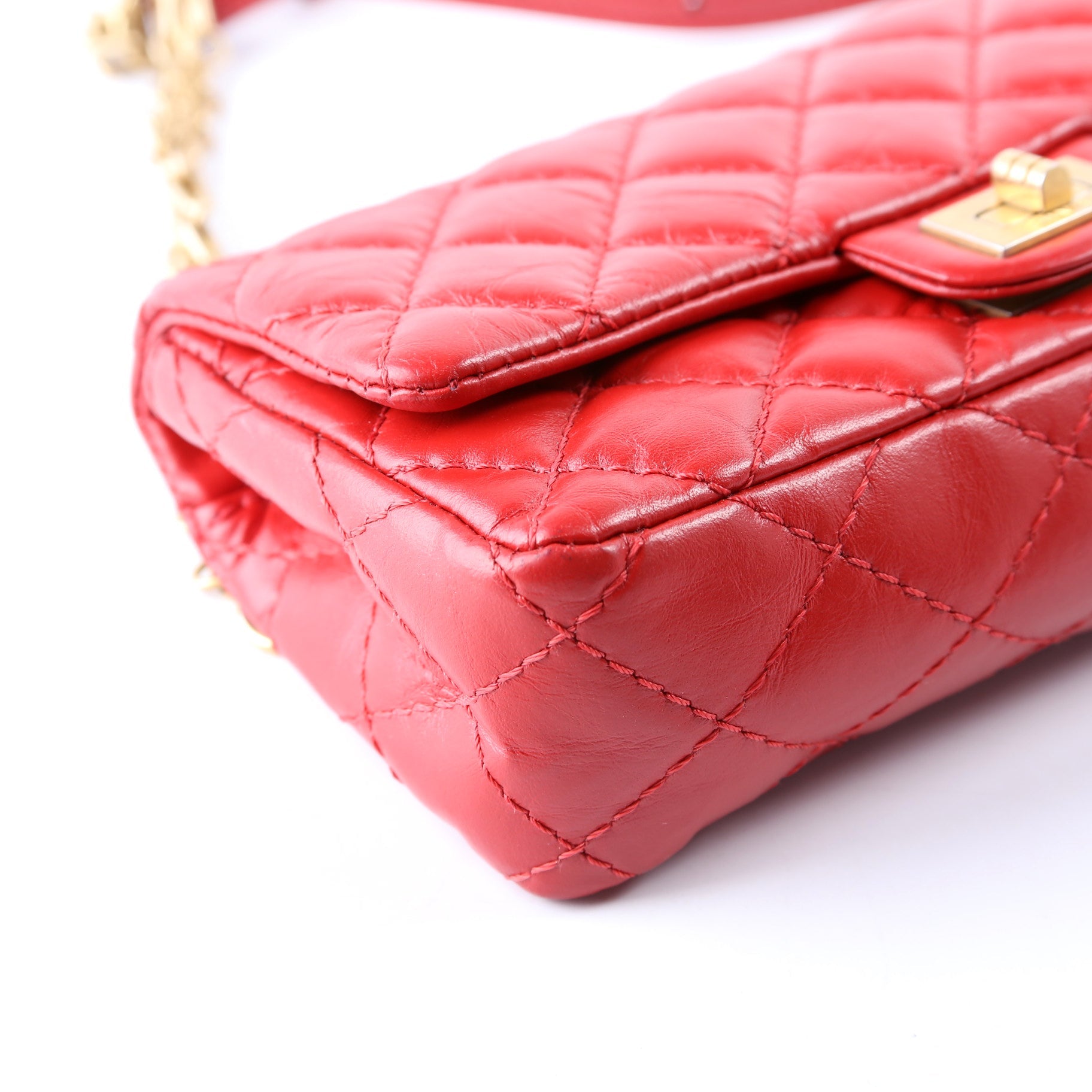 2.55 Reissue Quilted Belt Bag 26M Red