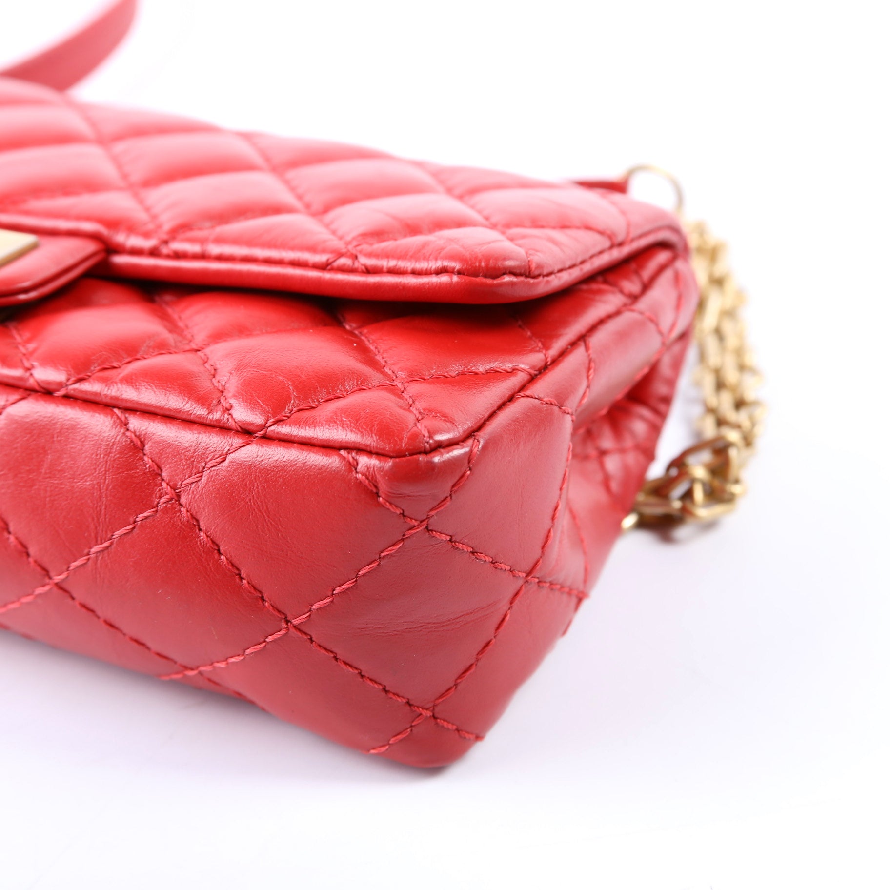 2.55 Reissue Quilted Belt Bag 26M Red