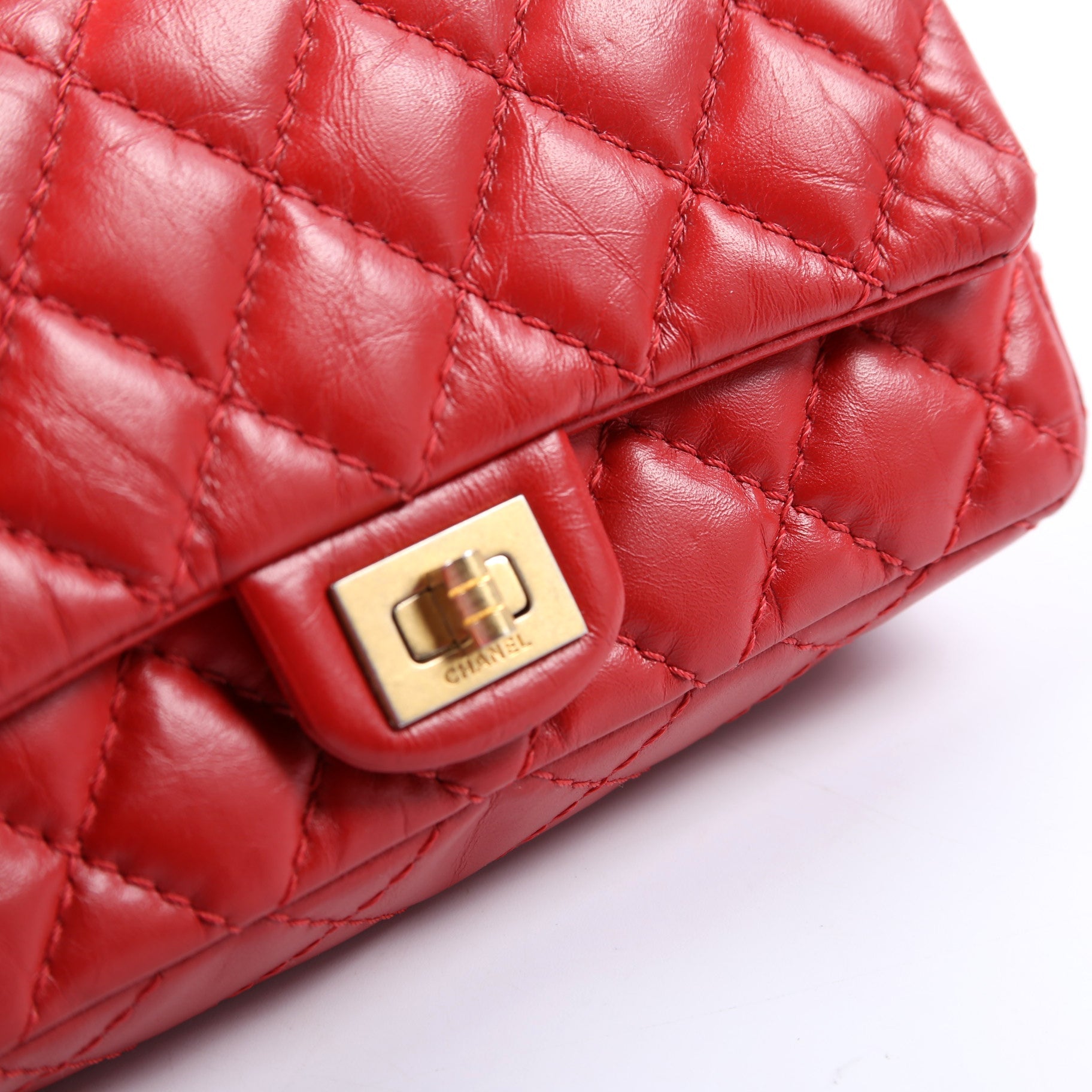 2.55 Reissue Quilted Belt Bag 26M Red
