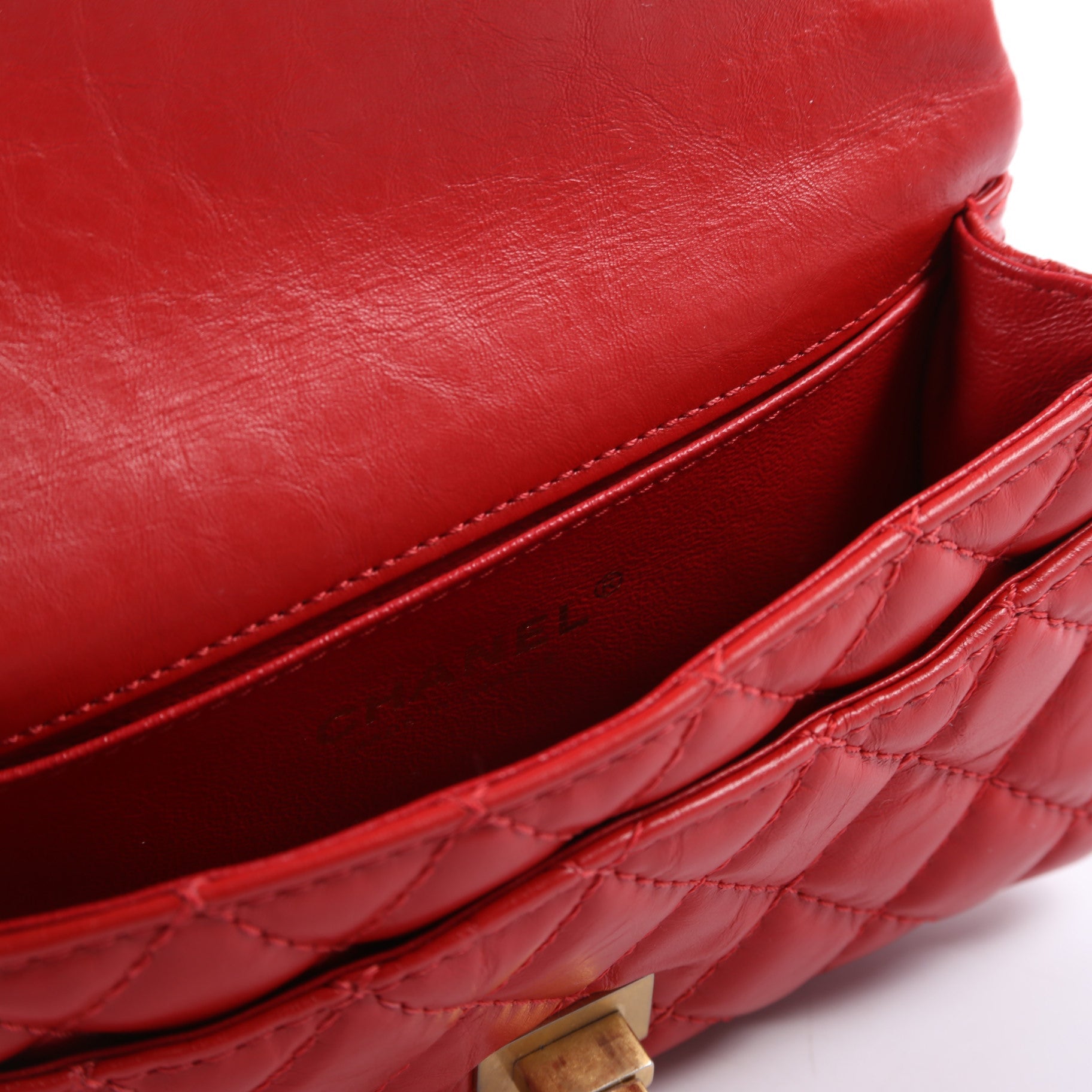 2.55 Reissue Quilted Belt Bag 26M Red