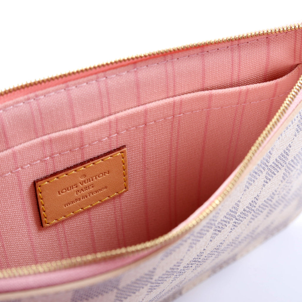 Pochette Only Damier Azur Neverfull Pink