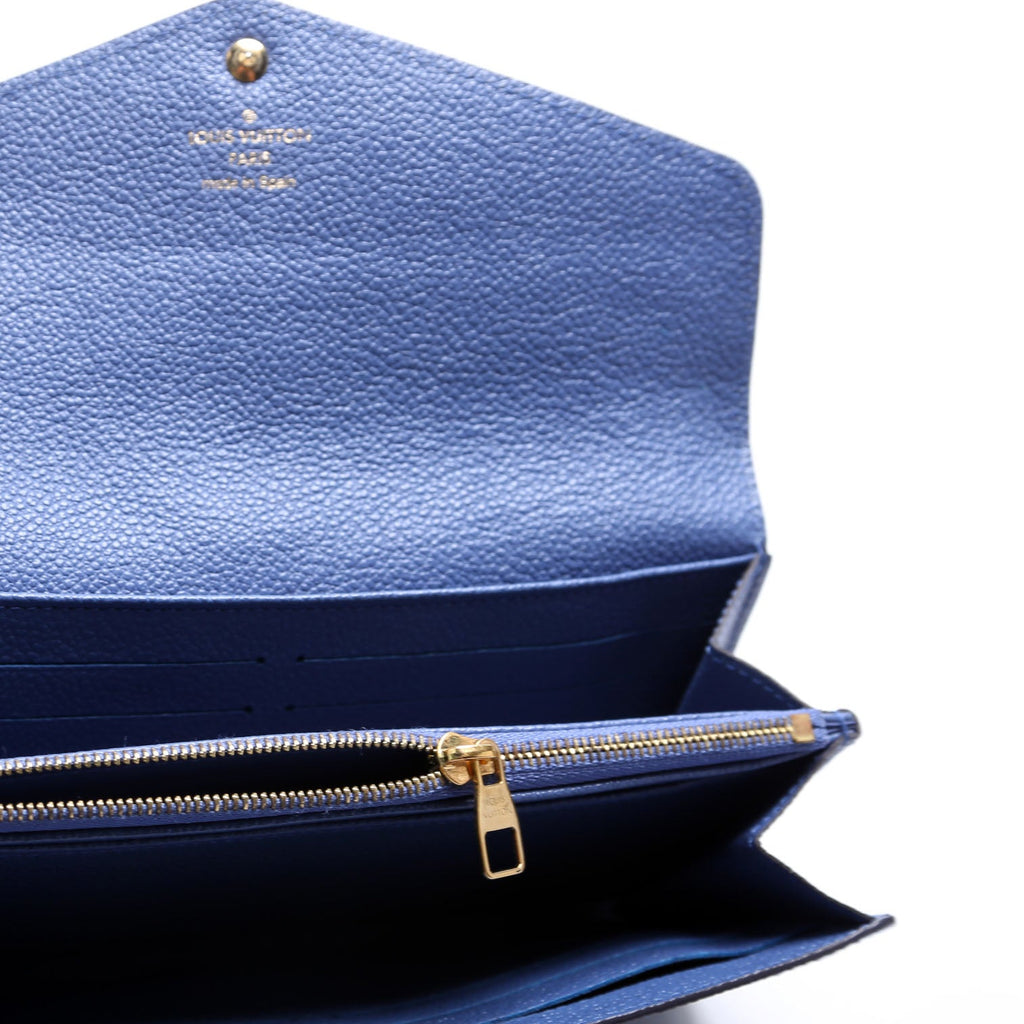Sarah Wallet Empreinte Blue