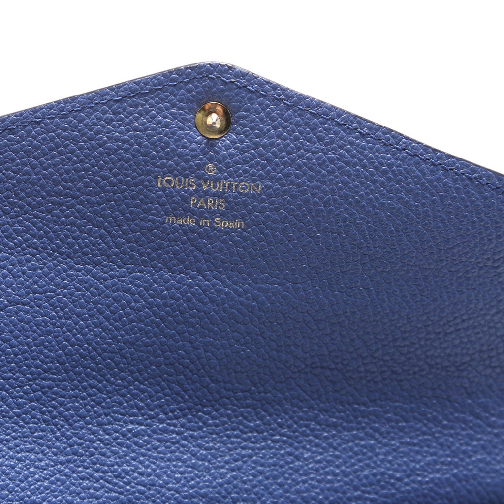 Sarah Wallet Empreinte Blue